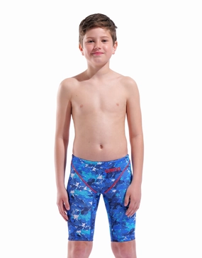 Limited Edition Boys Powerskin ST NEXT Jammer - Splashy Multi youth racing swimsuits, competition swimwear kids