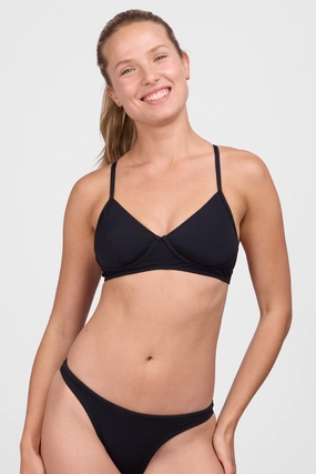 Lisa Bikini Top - Black all purpose swimwear, comfortable swimwear for everyone