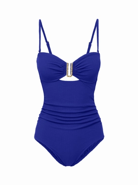 Lisa One Piece Iris Texture fashionable beach swimwear, modern womens bikinis
