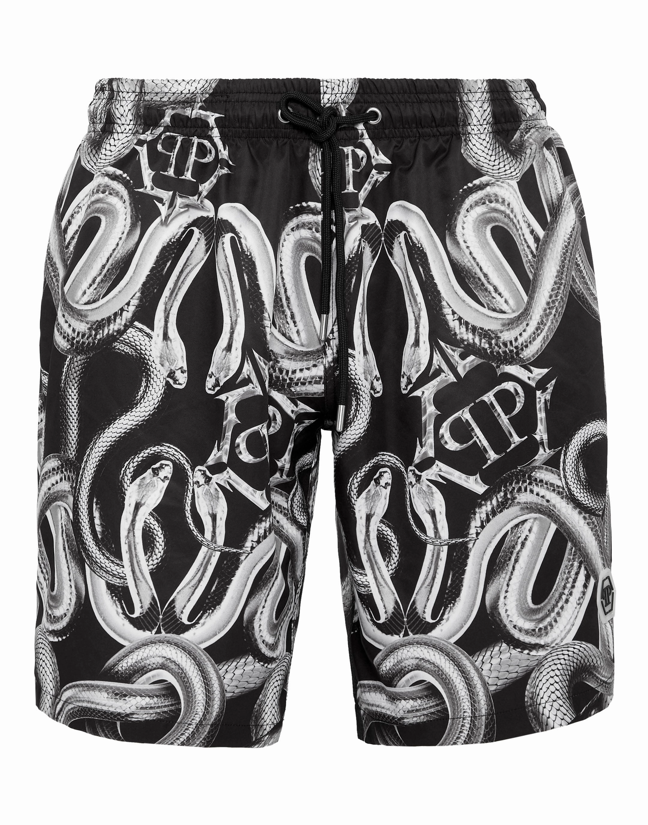 Long Swim-Trunks Snake mens beach swimwear, quick dry mens swimsuits