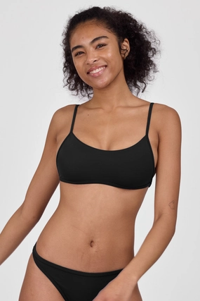 Lori Bikini Top - Black all purpose swimwear, comfortable swimwear for everyone