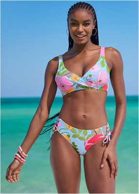 Lovely Lift Wrap Top - Soft Meadow womens sun protection swimwear, trendy swimwear collection