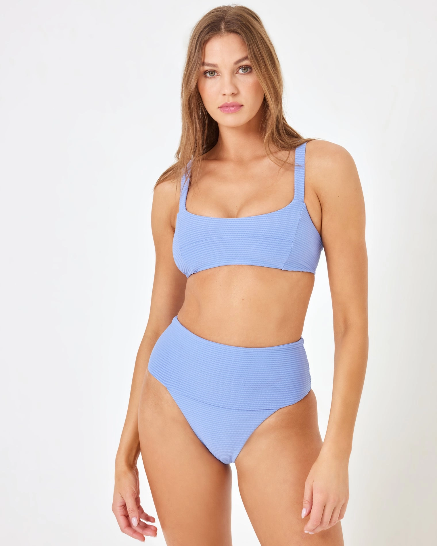 LSPACE X Anthropologie Desi Bikini Bottom - Peri Blue