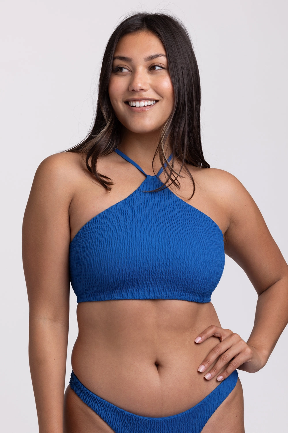 Luna Smocked Bikini Top - Bluewave all types of swimwear, full coverage swimwear for all ages