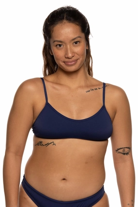 Malia Bikini Top - Navy inclusive swimwear styles, all season swimwear options