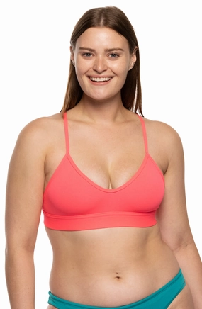Mara Bikini Top - Hot Pink mix and match bikinis, stylish women's bikini options