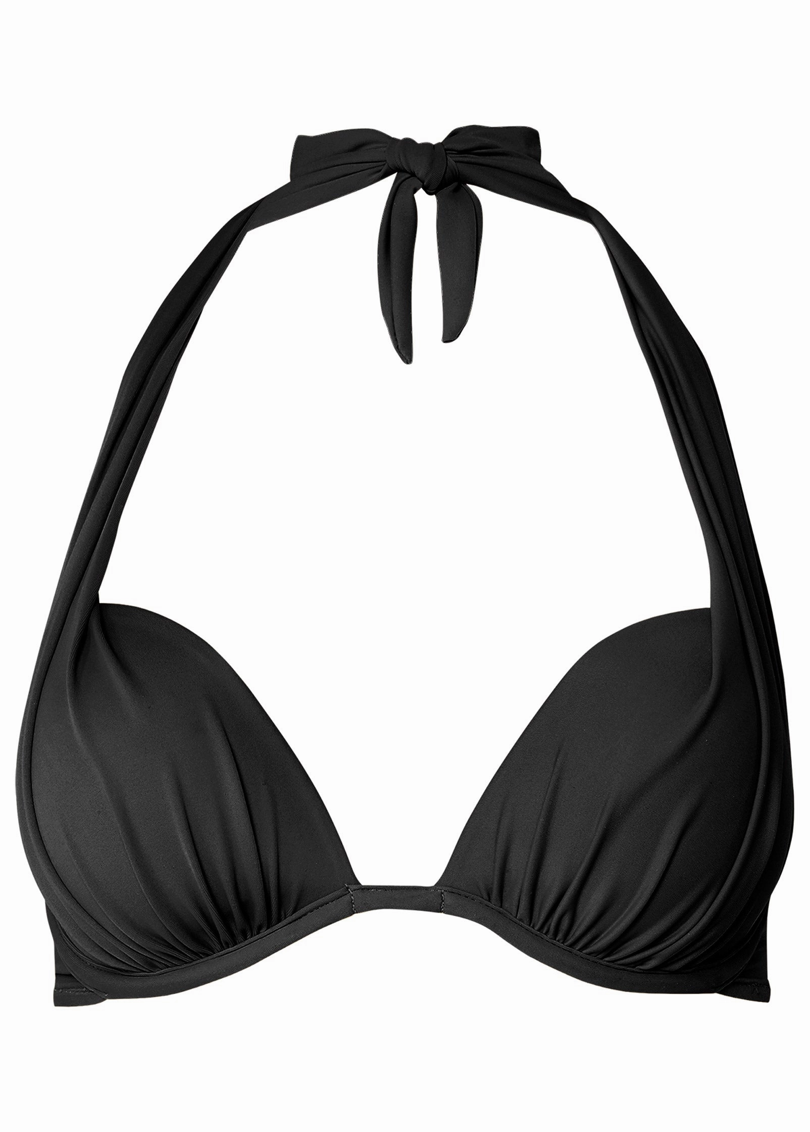 Marilyn Push-Up Halter Top - Black Beauty