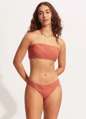 Marrakesh Hipster Pant - Cinnamon high waist bikinis women, cheeky cut bikinis for women
