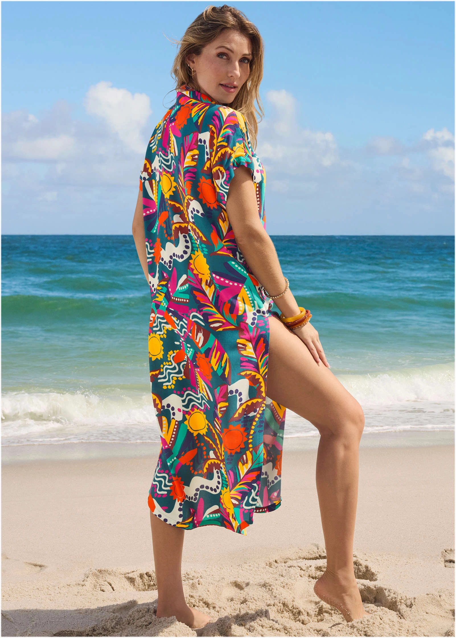 Maxi Button Down - Retro Chicka Boom