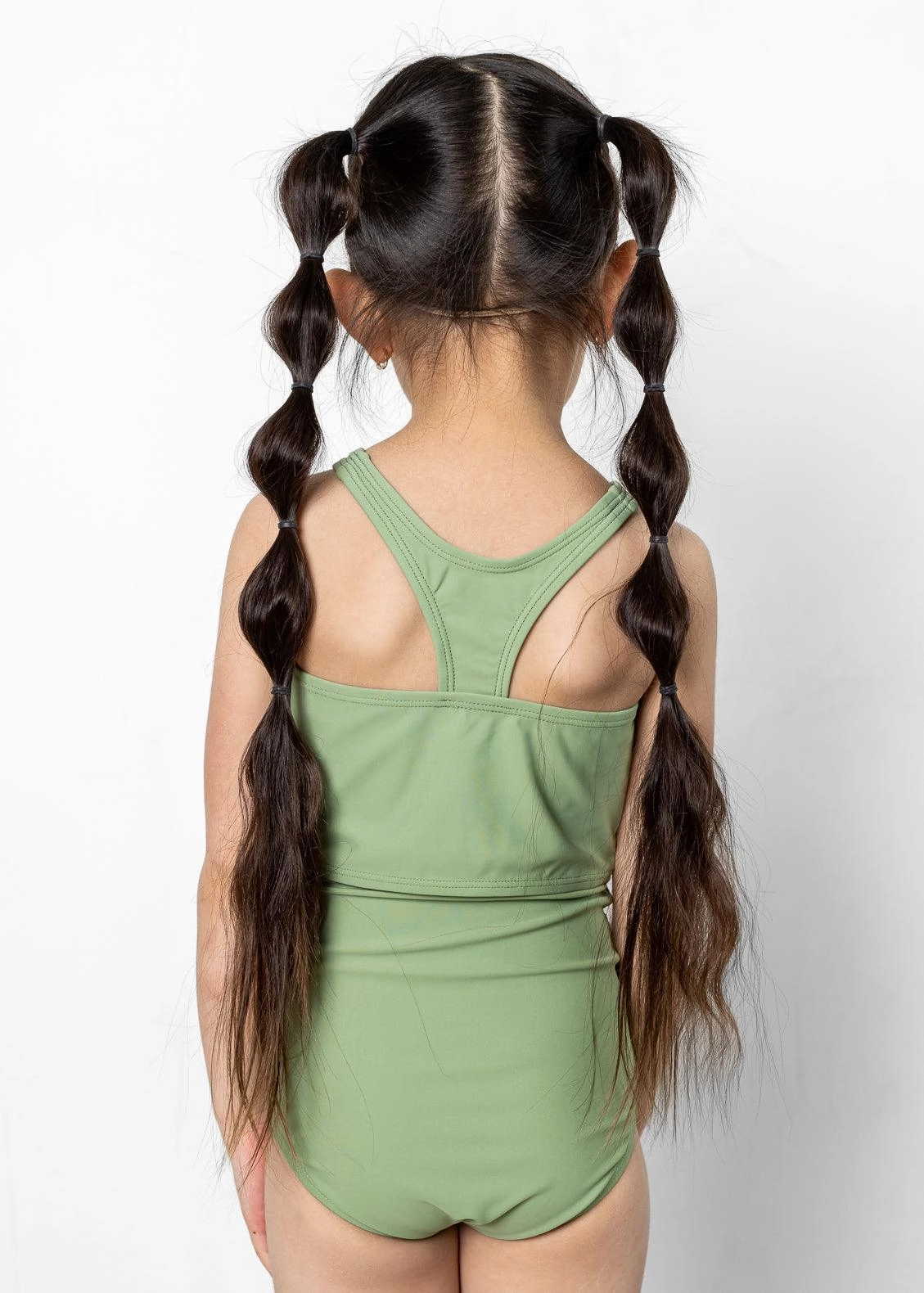 Meadow Green | Mini Racer Back Top