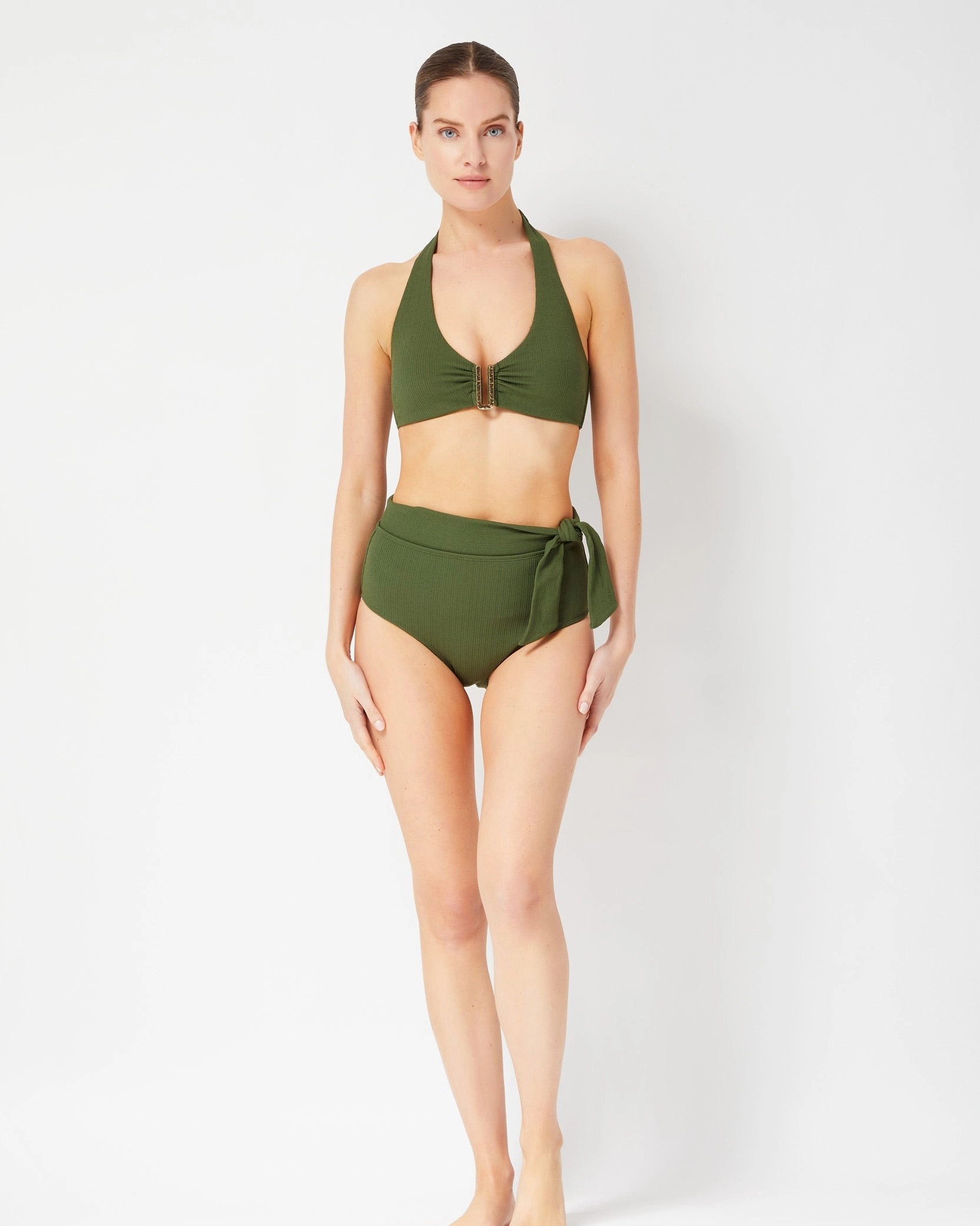 Melissa Top Olive Texture