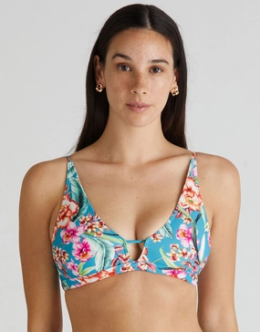 Melody Cara Bralette Bikini Top - Multi stylish swimwear tops, womens beach tops