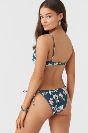MELODY FLORAL MARACAS TIE SIDE BOTTOMS classic women's swimwear, everyday swimwear for ladies