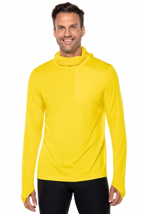 Men's Andros Fishing Hoodie | Bold Yellow men's full coverage swimwear, casual swimwear for men