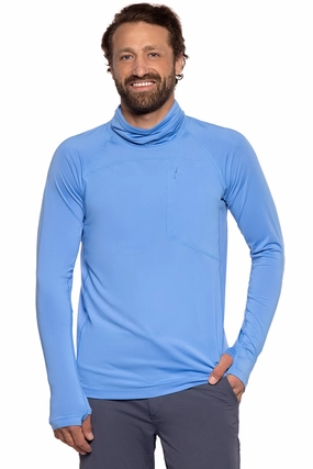 Men's Andros Fishing Tee | Surf Blue men's full coverage swimwear, casual swimwear for men