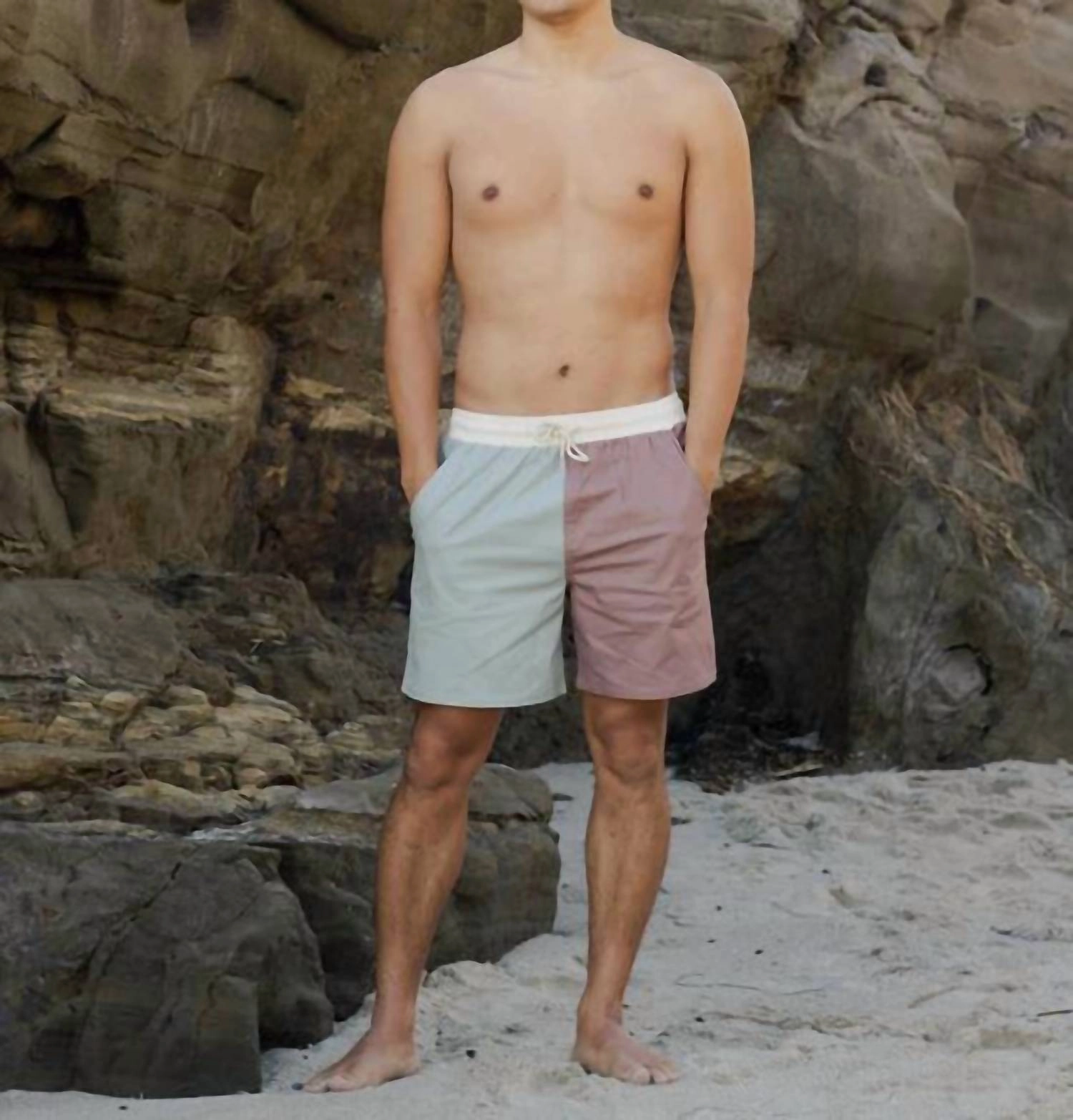 Men's Boardshort In Blue Mauve