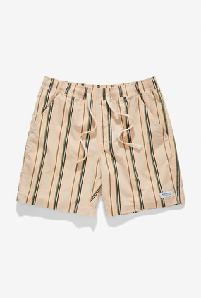 Men's Capture Elastics Boardshort In Apricot mens full coverage swimwear, stylish mens swim trunks