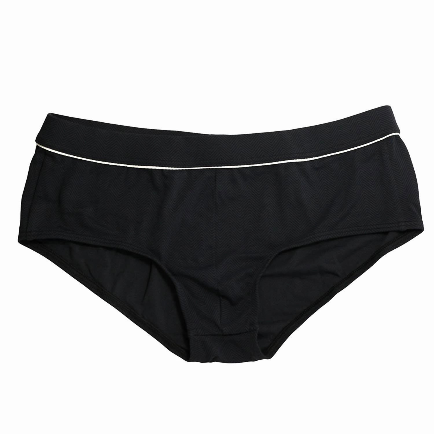 Men's Herringbone Swim Speedo In Black mens beach swimwear, quick dry mens swimsuits