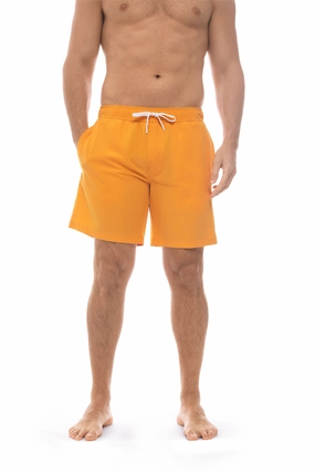 Men's Kahuna Swimming Shorts | Apricot Crush men's full coverage swimwear, casual swimwear for men