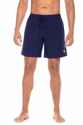 Men's Kahuna Swimming Shorts | Navy men's full coverage swimwear, casual swimwear for men