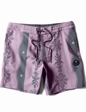 Men's Medewi 16.5" Boardshorts In Dusty Rose mens full coverage swimwear, stylish mens swim trunks
