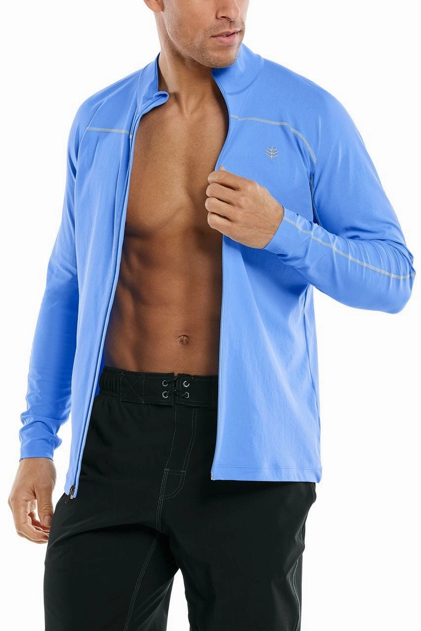 Men's Menorca Long Sleeve Water Jacket | Surf Blue