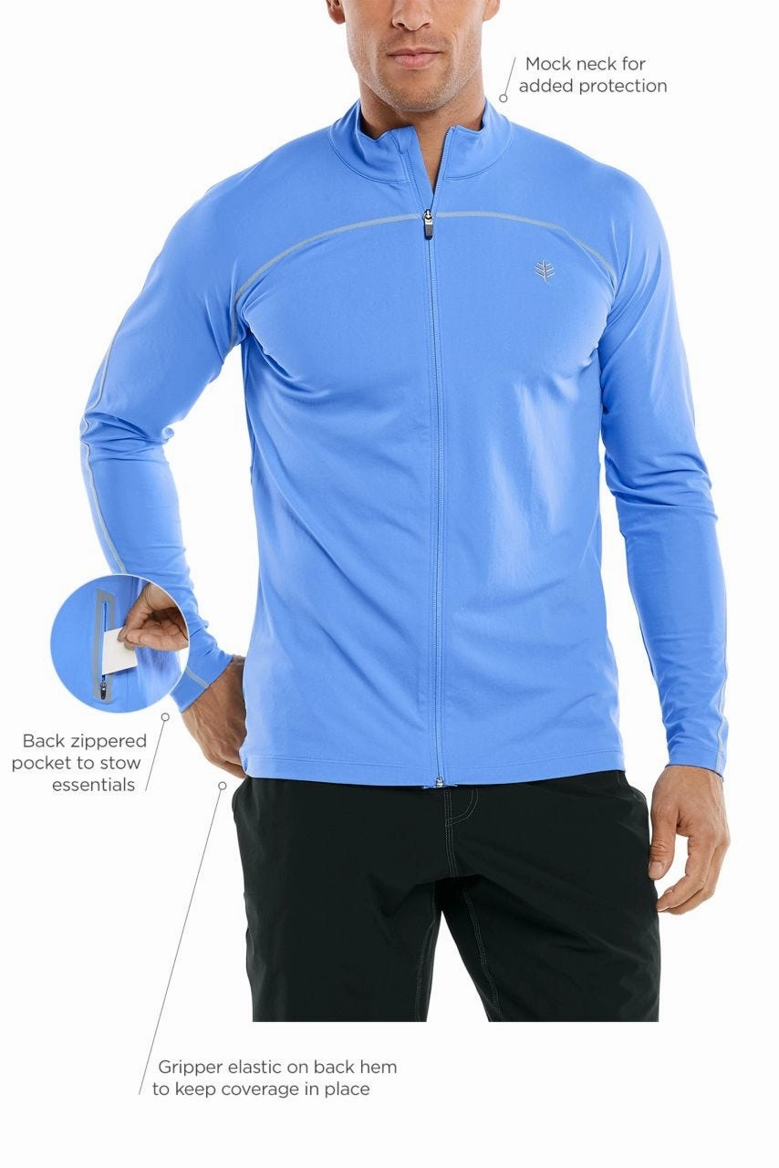 Men's Menorca Long Sleeve Water Jacket | Surf Blue
