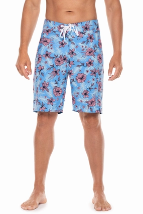 Men's San Marino Boardshort | Clear Sky Blue TROPICAL DAZE men's full coverage swimwear, casual swimwear for men