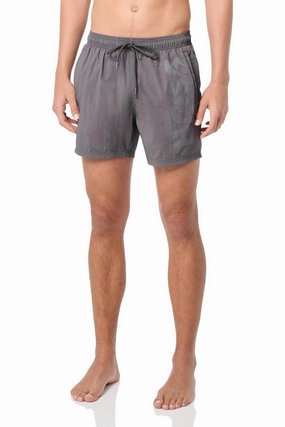 Men's Standard Octopus Swim Trunks In Magnet Grey mens full coverage swimwear, stylish mens swim trunks