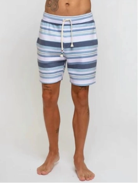 Men's Stripe Short In Bay Stripe mens beach swimwear, quick dry mens swimsuits