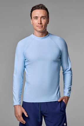Men's Tulum Long Sleeve Surf Rash Guard | Skyride men's full coverage swimwear, casual swimwear for men