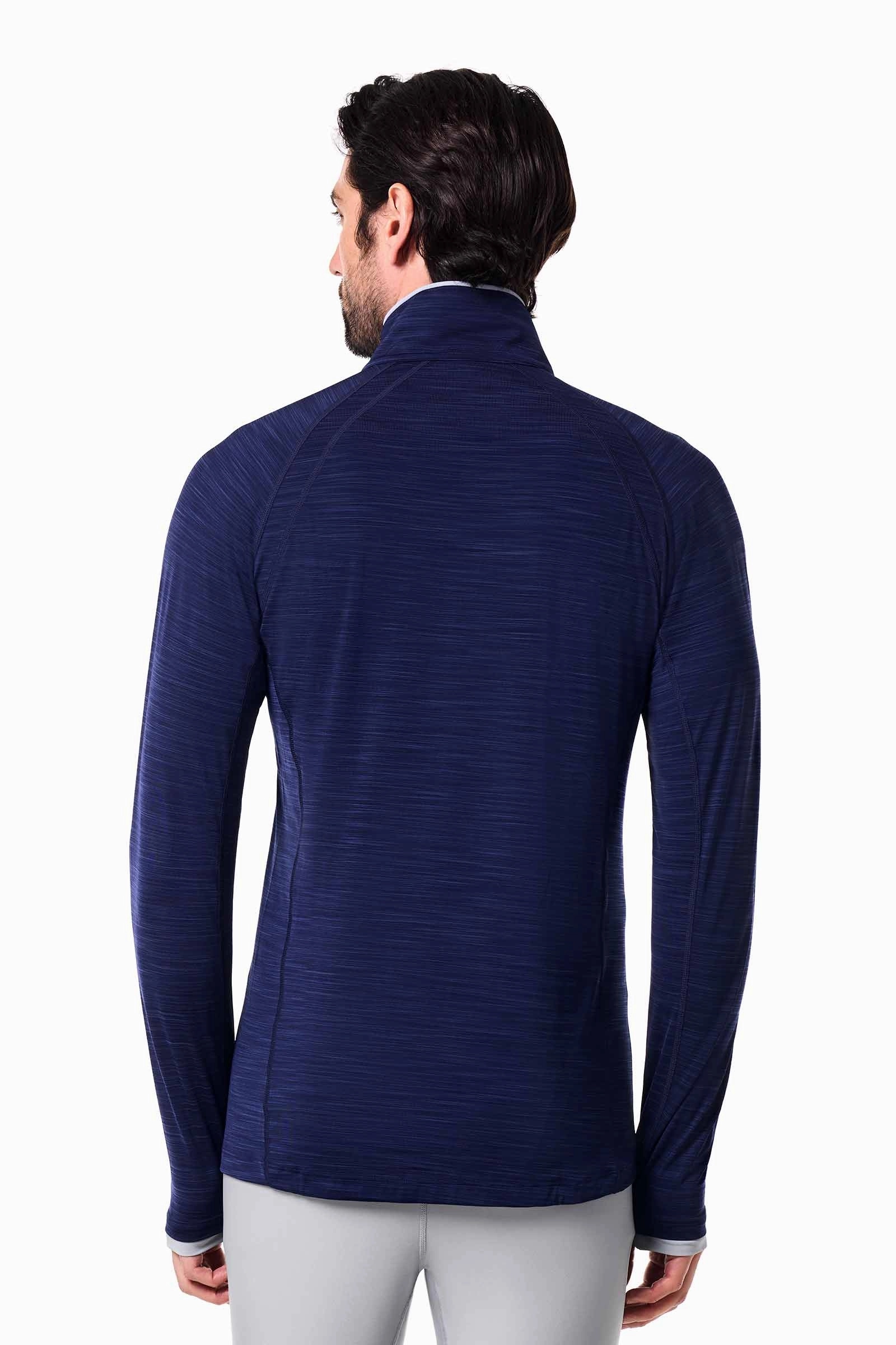 Men's Ultimate Half-Zip Rash Guard | Navy Line