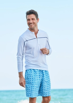 Men's Windermere Reversible Swim Trunks mens beach swimwear, quick dry mens swimsuits