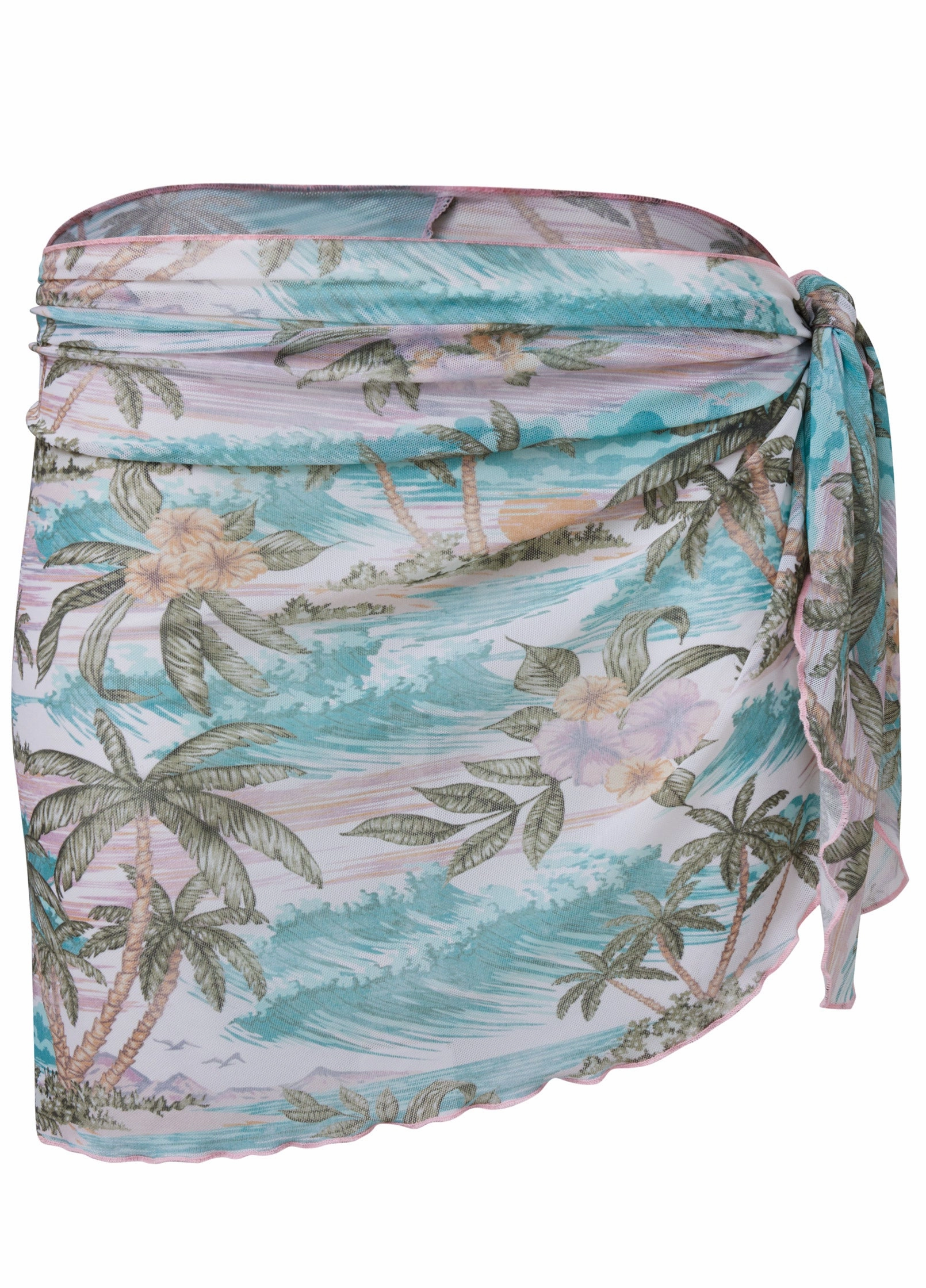 Mesh Wrap Skirt - Island Tides