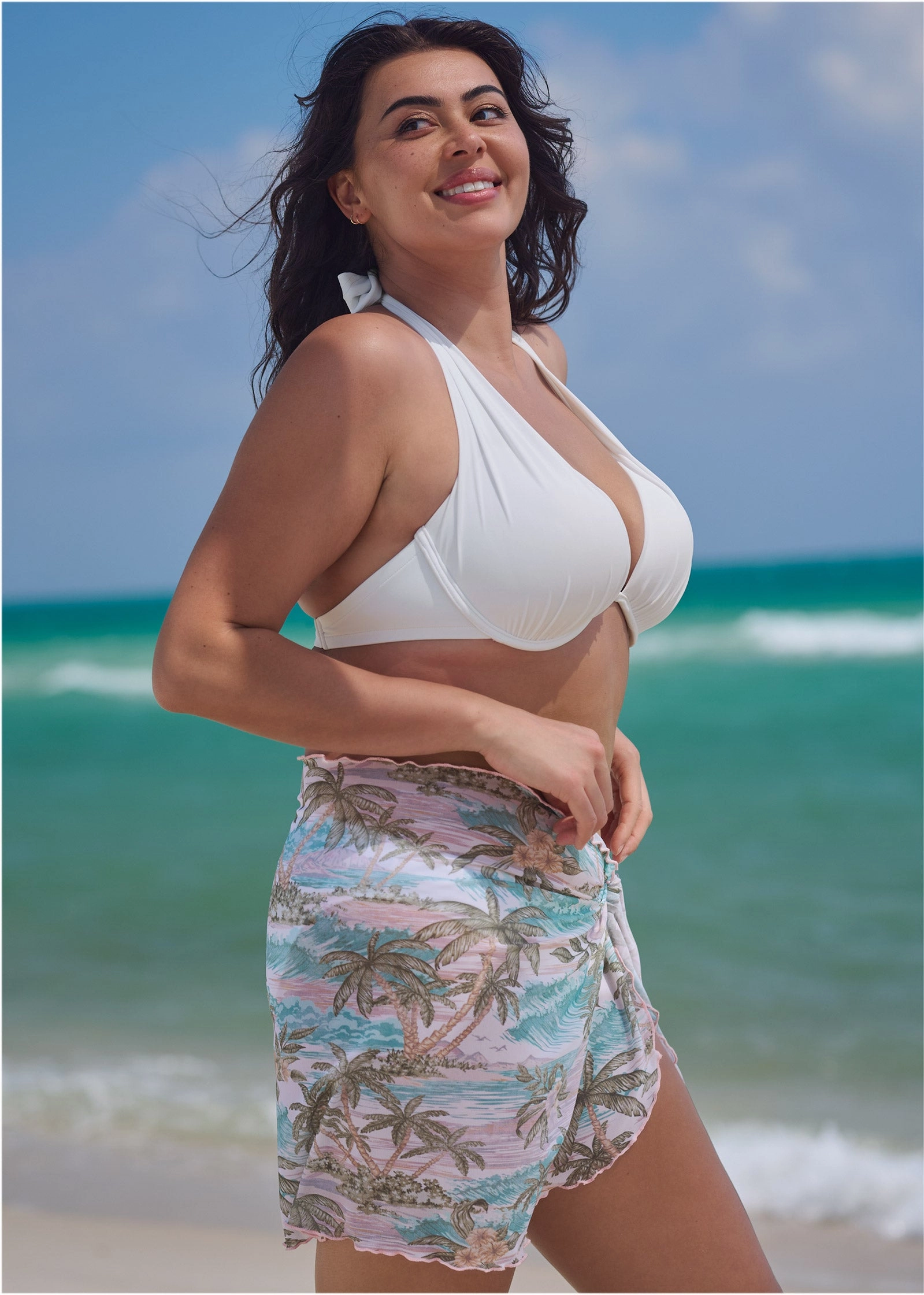 Mesh Wrap Skirt - Island Tides