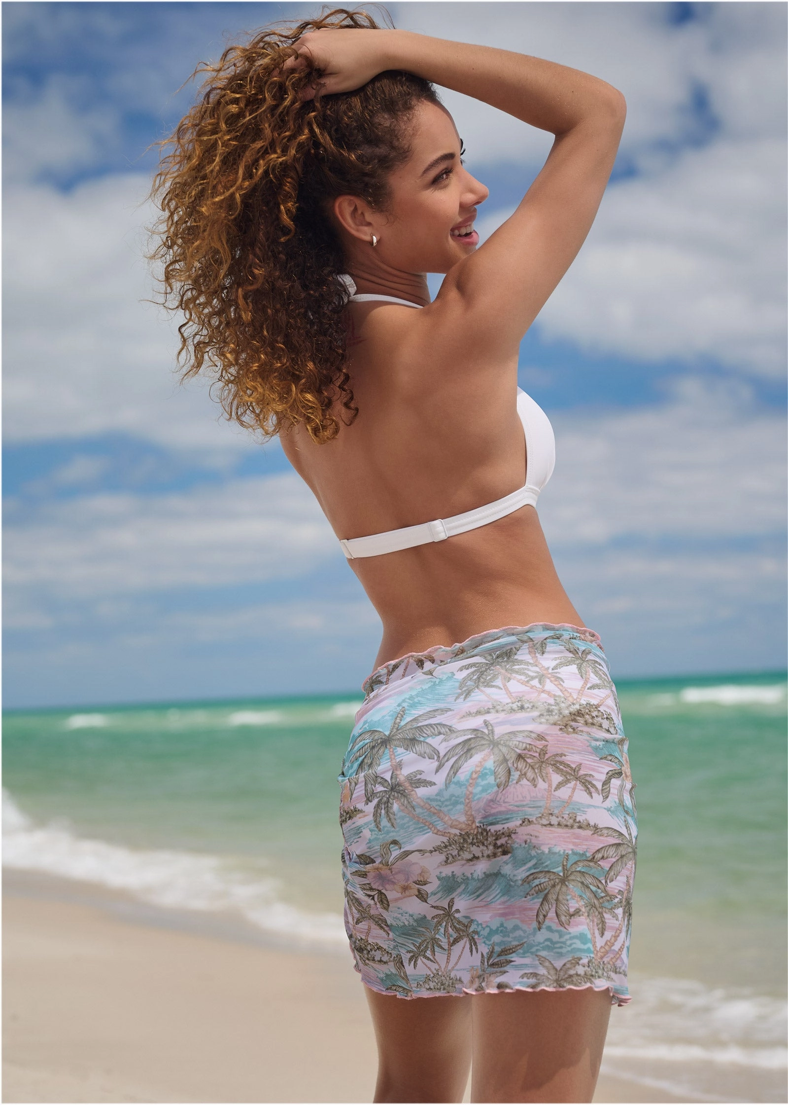 Mesh Wrap Skirt - Island Tides