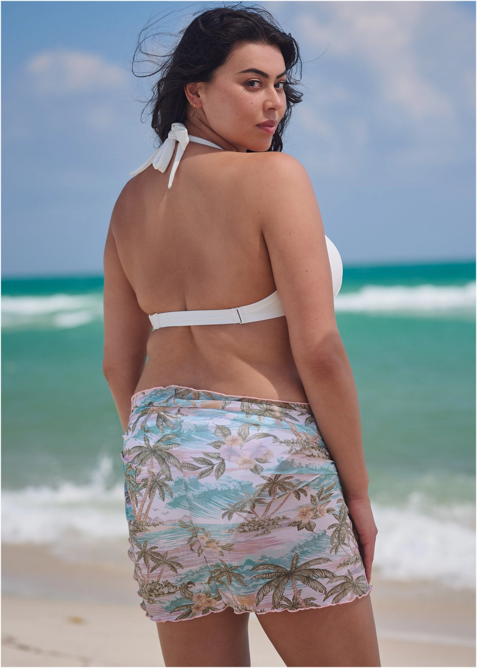 Mesh Wrap Skirt - Island Tides