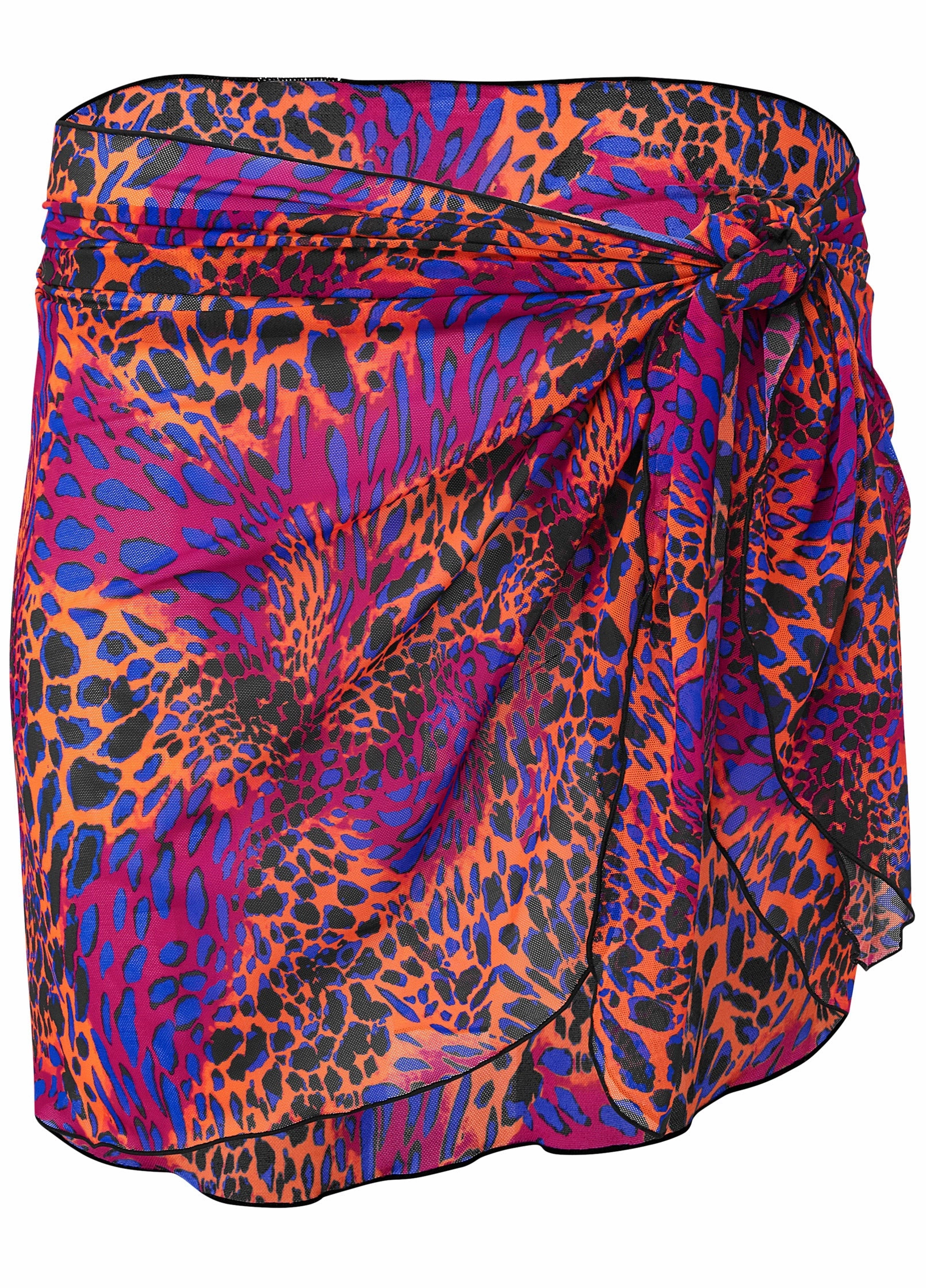 Mesh Wrap Skirt - Seaside Voyager