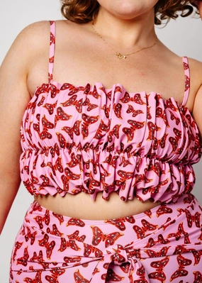 Metamorphosis | Oversized Ruffle Top tankini swim tops, adjustable bikini tops