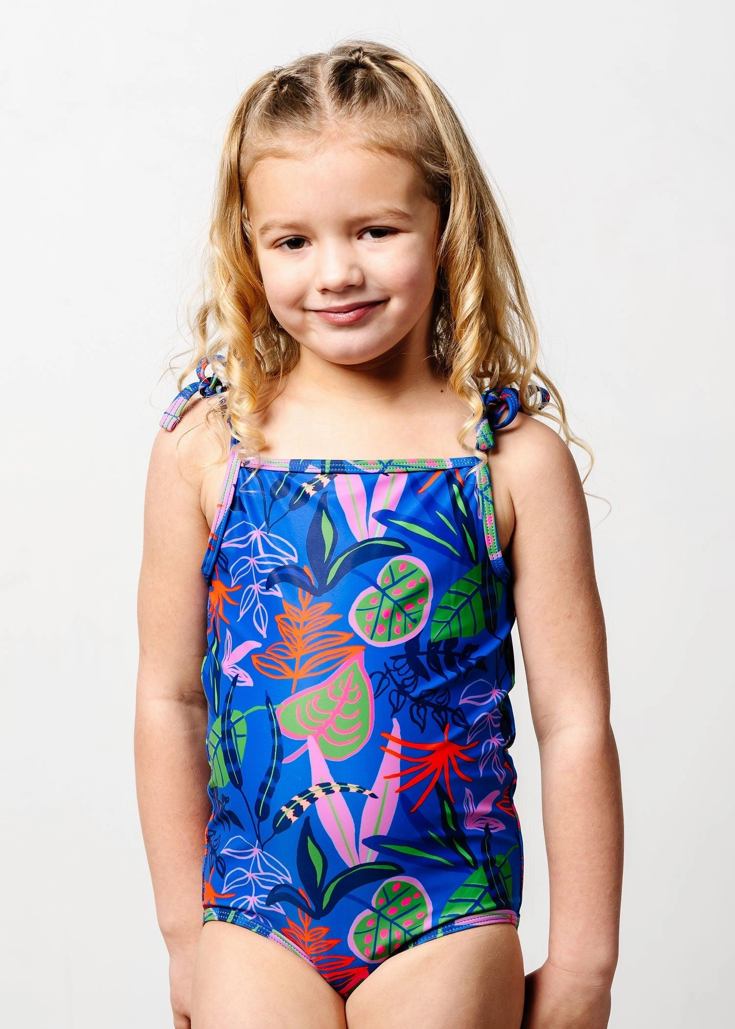 Midnight Jungle | Mini Simply One-Piece cute girls swimsuits, stylish swimwear for girls