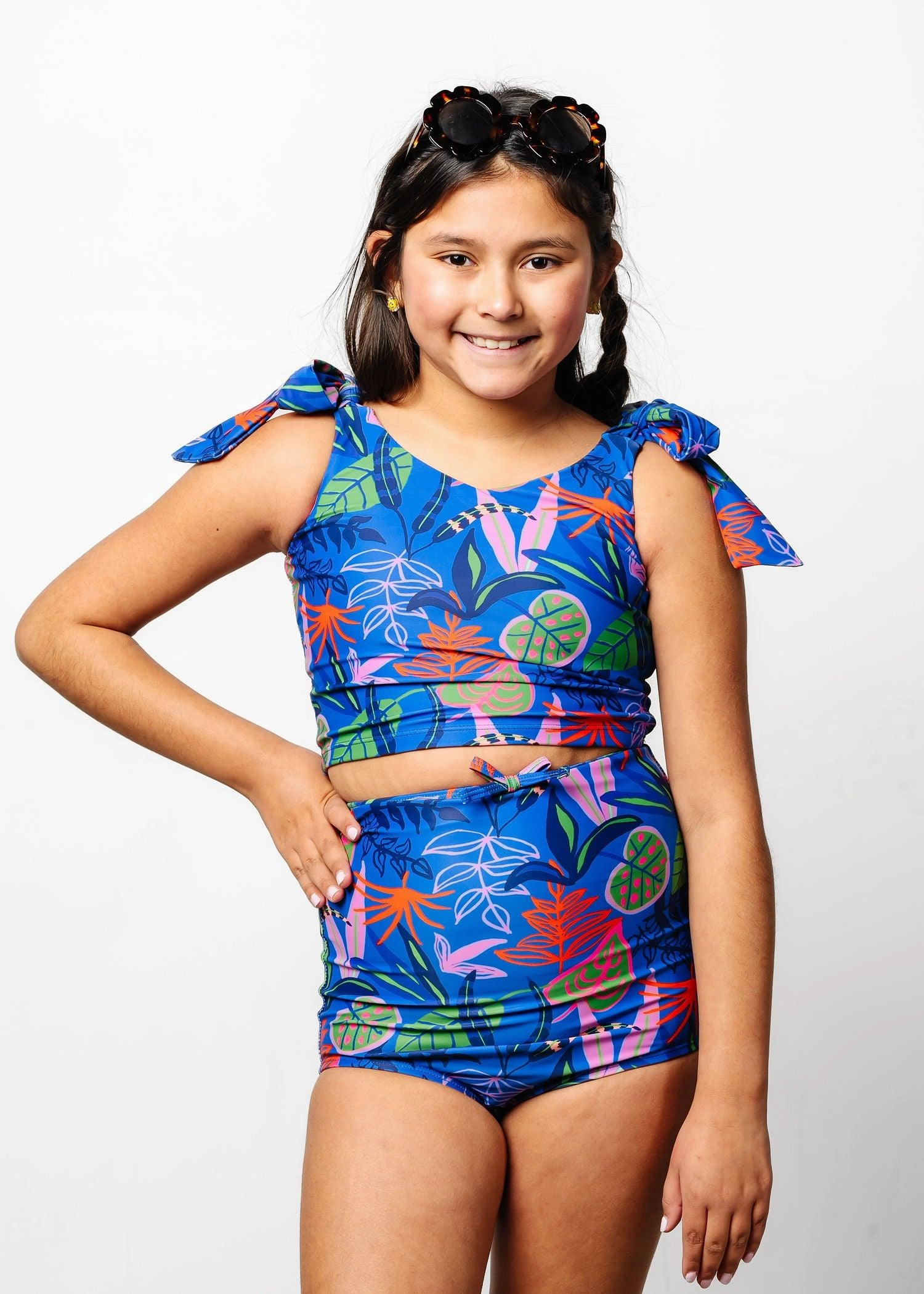 Midnight Jungle | Youth Knot Top