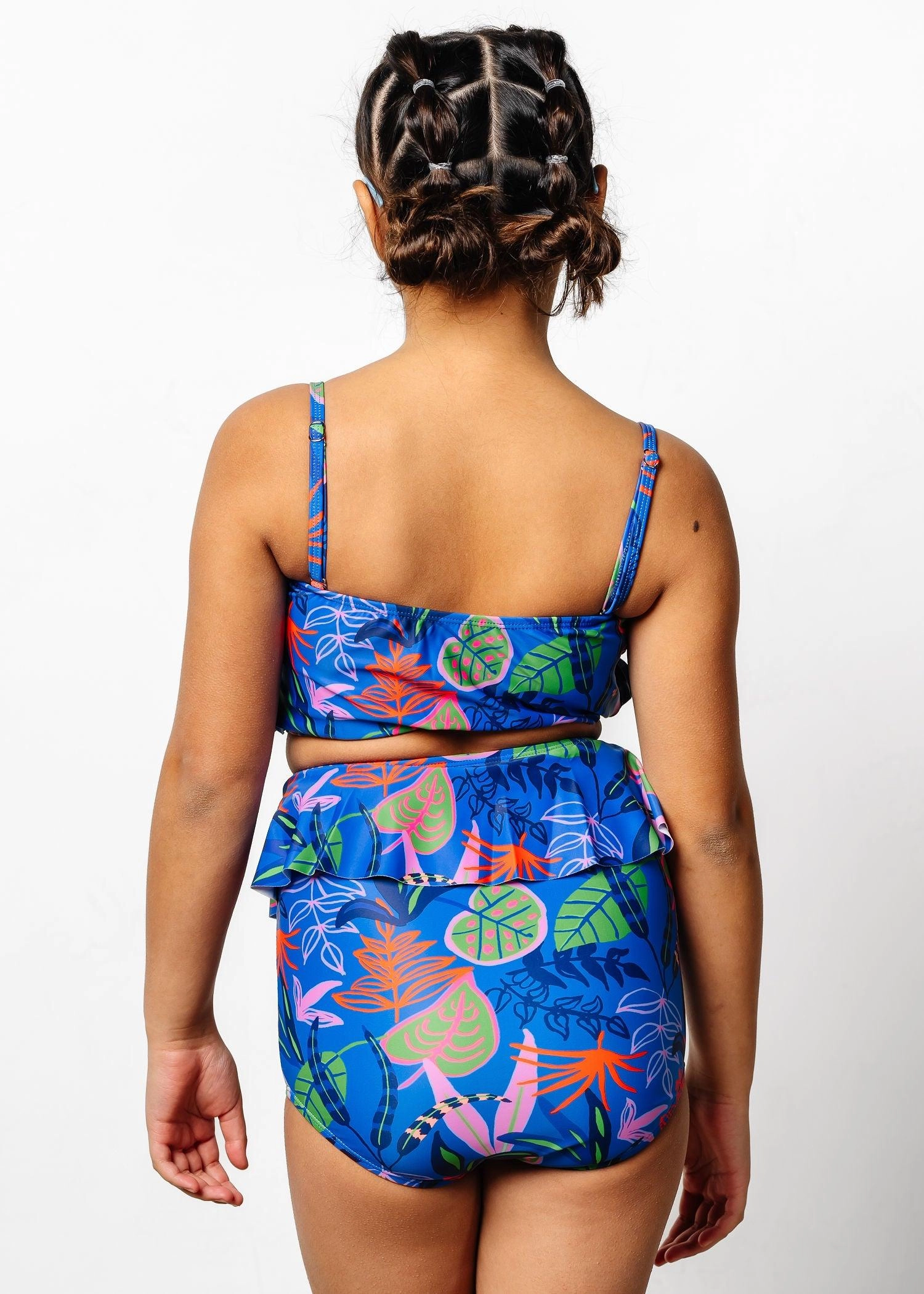 Midnight Jungle | Youth Oversized Ruffle Top
