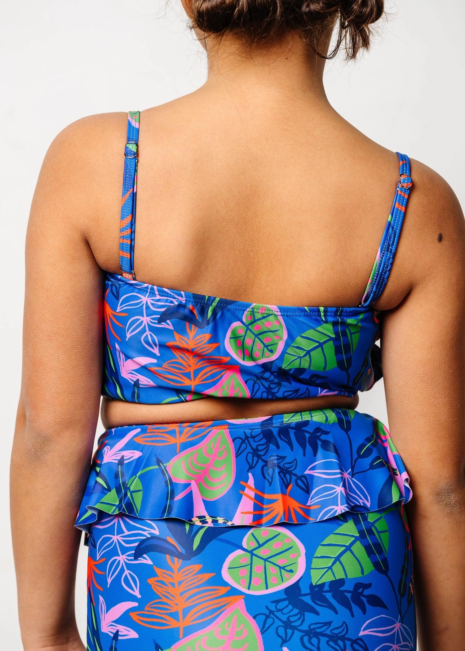 Midnight Jungle | Youth Oversized Ruffle Top