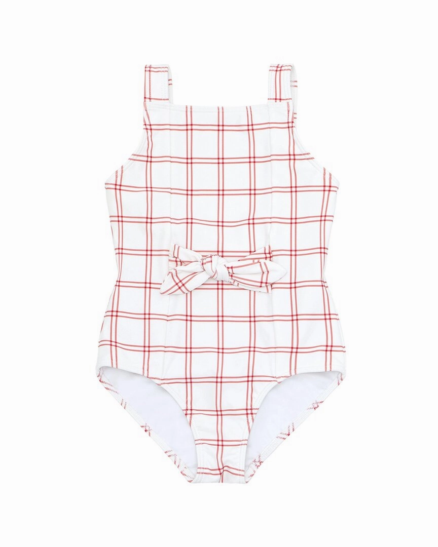 Minnow Tie-Front One-Piece stylish teen girl swimsuits, teen girls swimwear sets