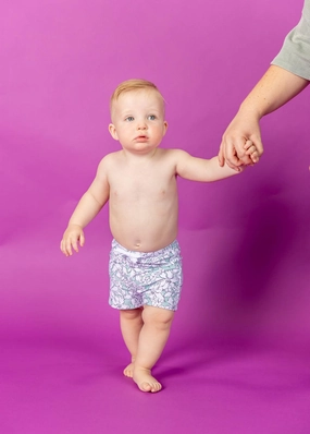 Mint Flowers | Baby Euro Shorts boys summer swimwear, boys rash guard swim sets