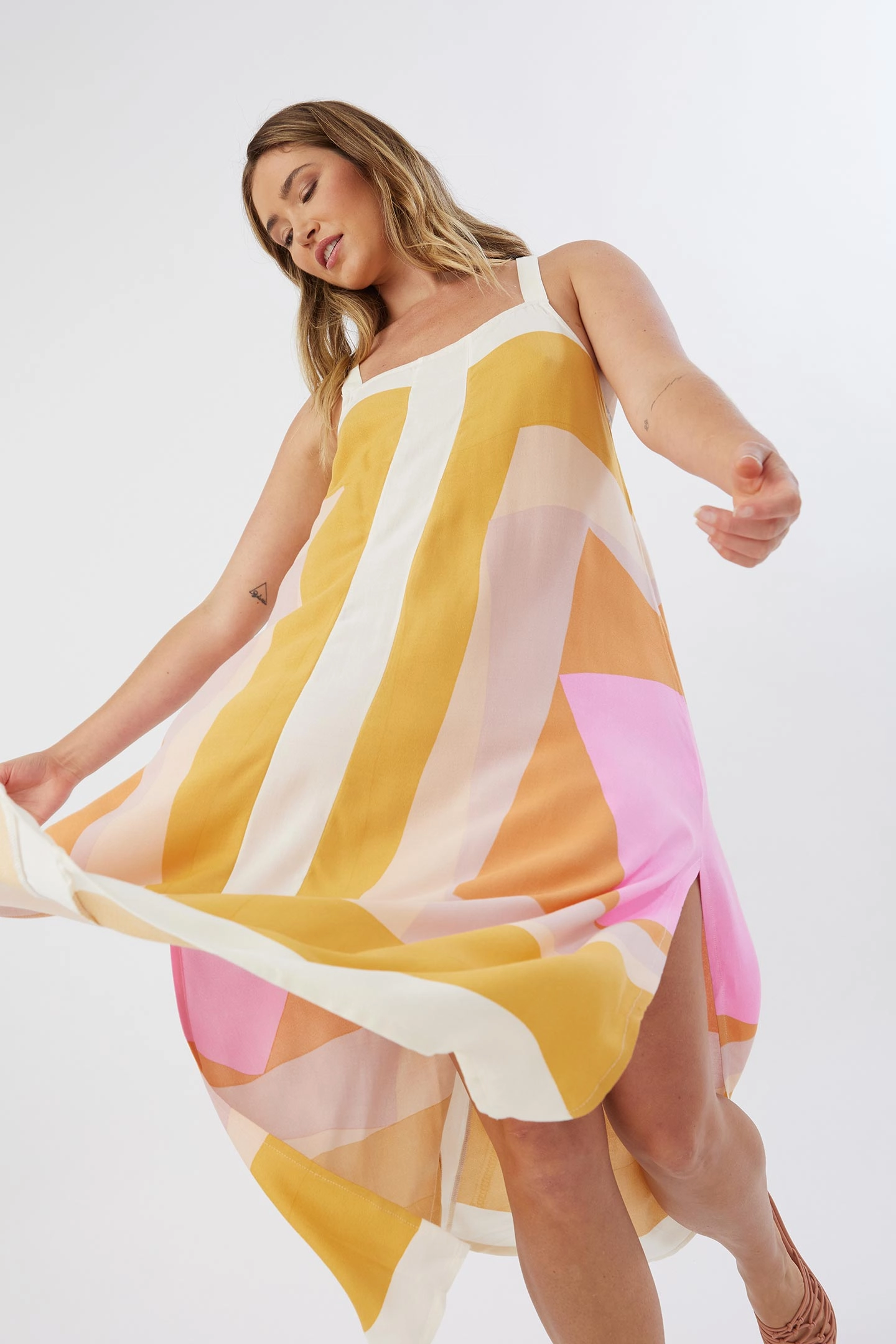 MIRANDA MIDI COVER-UP DRESS