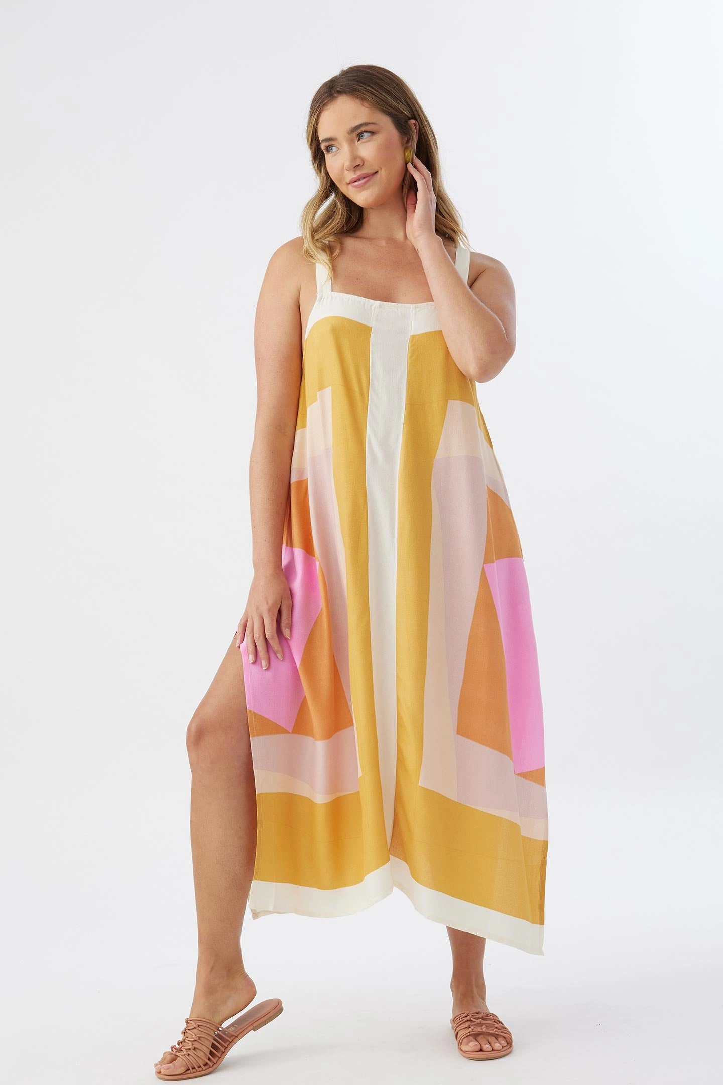 MIRANDA MIDI COVER-UP DRESS
