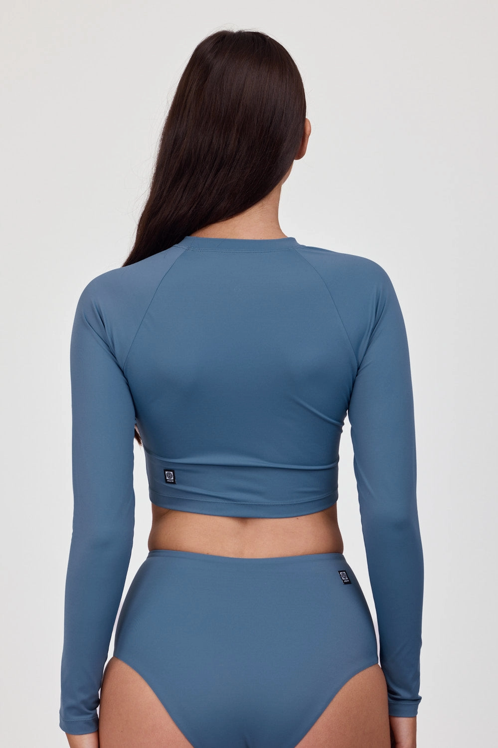 Moana Long Sleeve Cropped Rashie - Dolphins