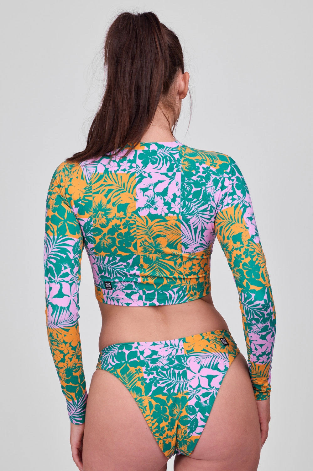 Moana Long Sleeve Cropped Rashie -  Echo