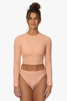Moana Long Sleeved Crop Rashie - Coronado all types of swimwear, full coverage swimwear for all ages